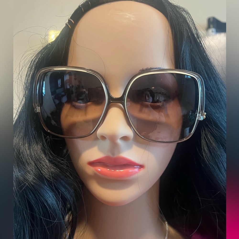 Vintage Balenciaga oversized sunglasses.